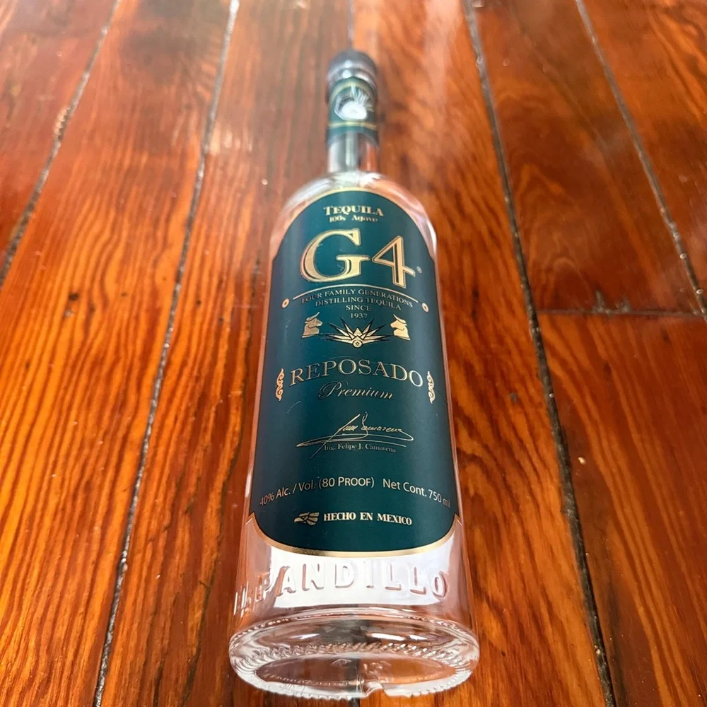 G4 Tequila Reposado Premium - EMPTY BOTTLE 750ml Rare